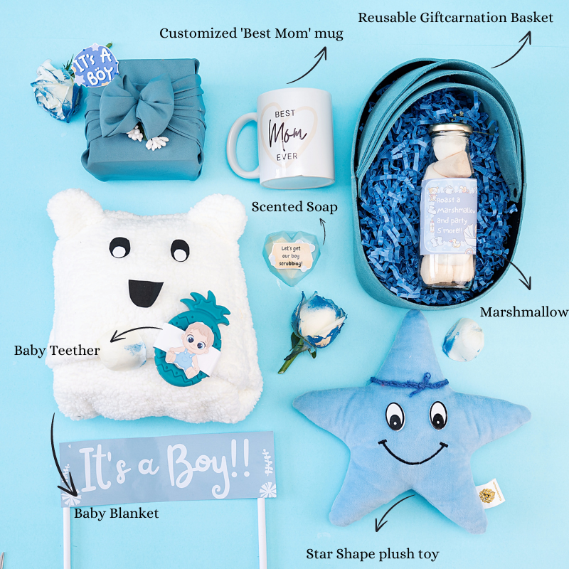 New Born Baby Boy Gift Hamper – Giftcarnation