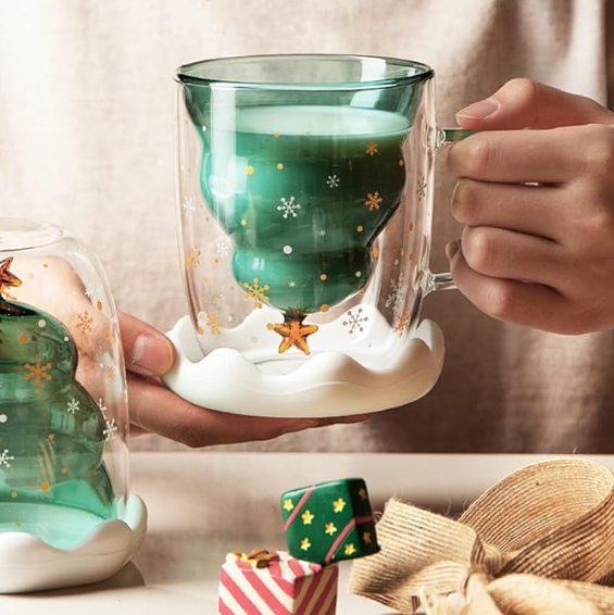 Christmas Glass Mug