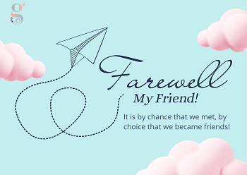 Farewell Greeting Card