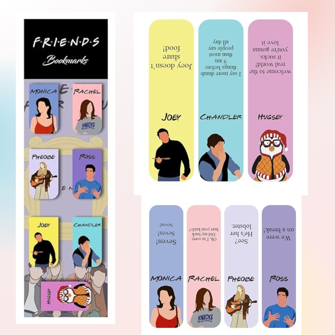 Friends Theme Magnetic Bookmarks