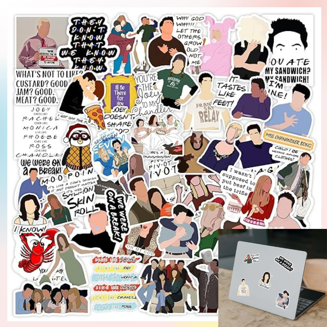 Friends Theme Laptop Stickers