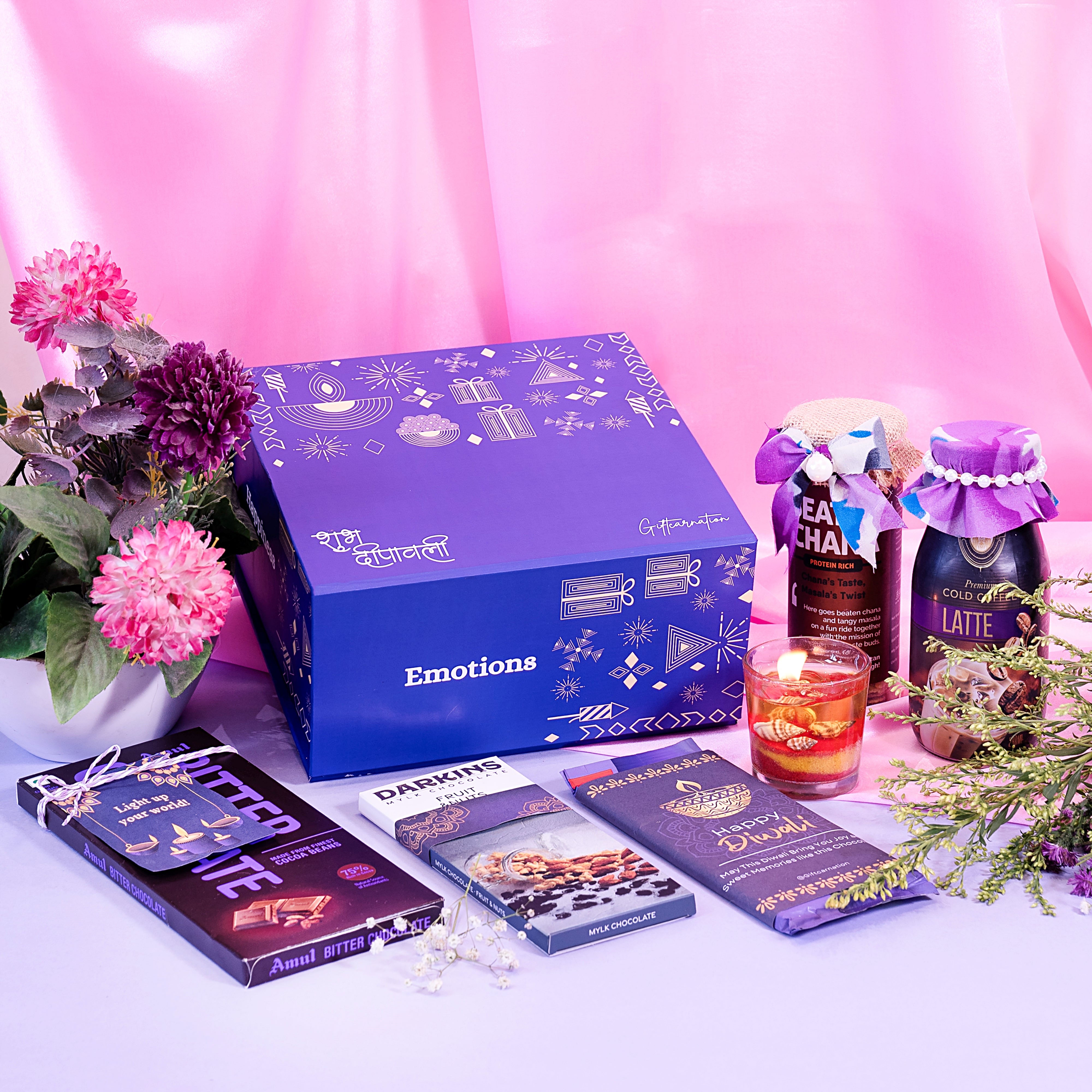Golden Corporate Diwali Gift Hamper – Between Boxes Gifts