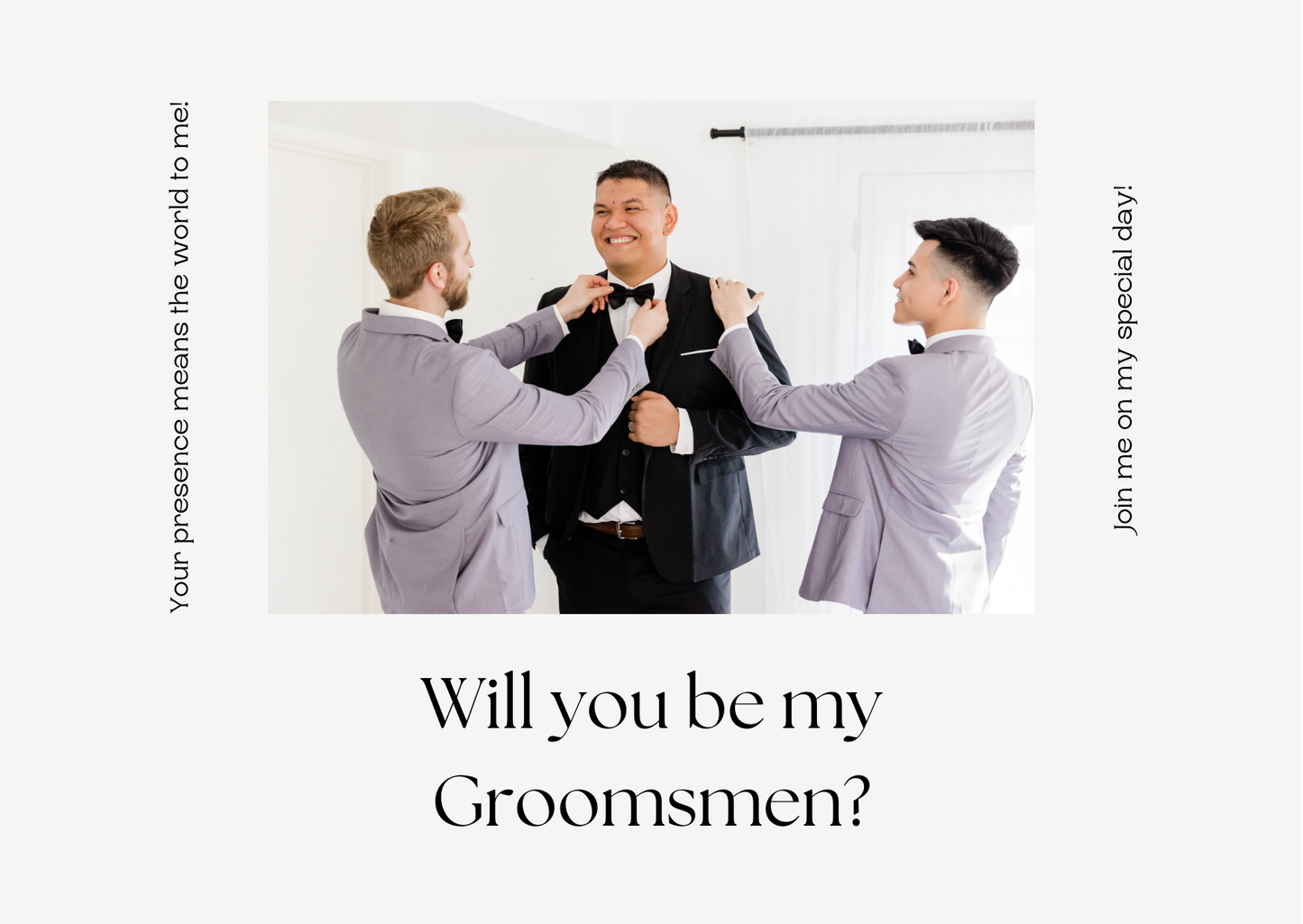 Groomsmen greeting card