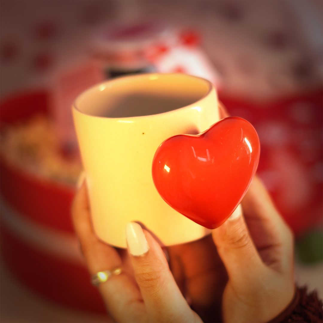 Heart Shape Ceramic Mug