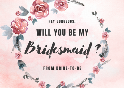 will you be my bridesmaid