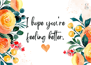 Feel Better Greeting Card